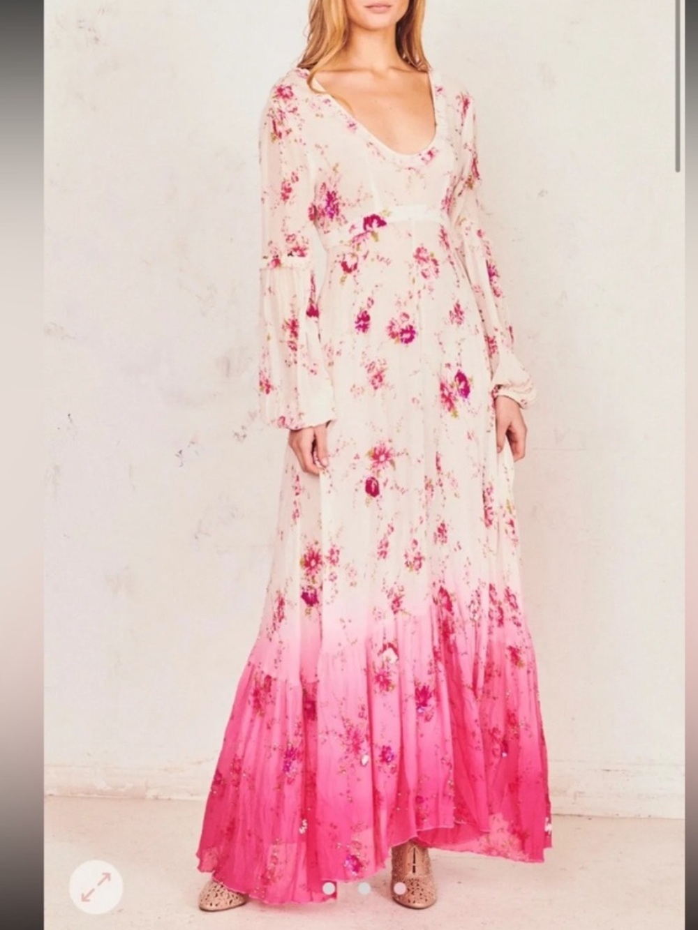 Love Shack Fancy sequin ombré gown - Picture 4 of 16